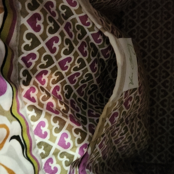 Vera Bradley floral shulder bag purse  side pocket side zip - Picture 8 of 13